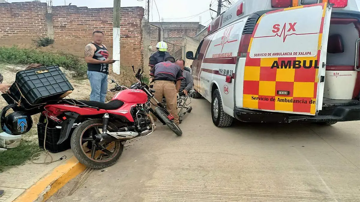 Accidente de motociclistas en El Castillo